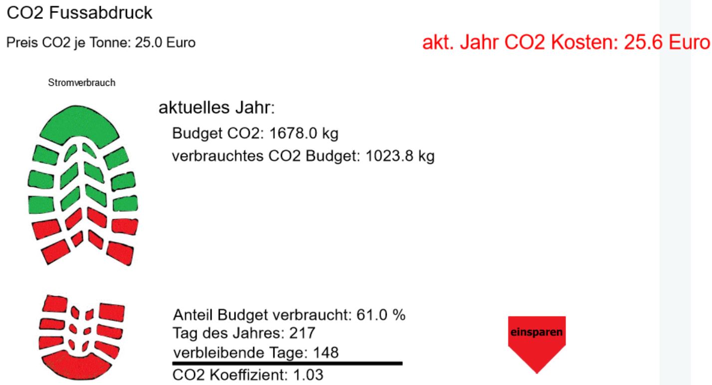APP437 CO2 Schuhabdruck
